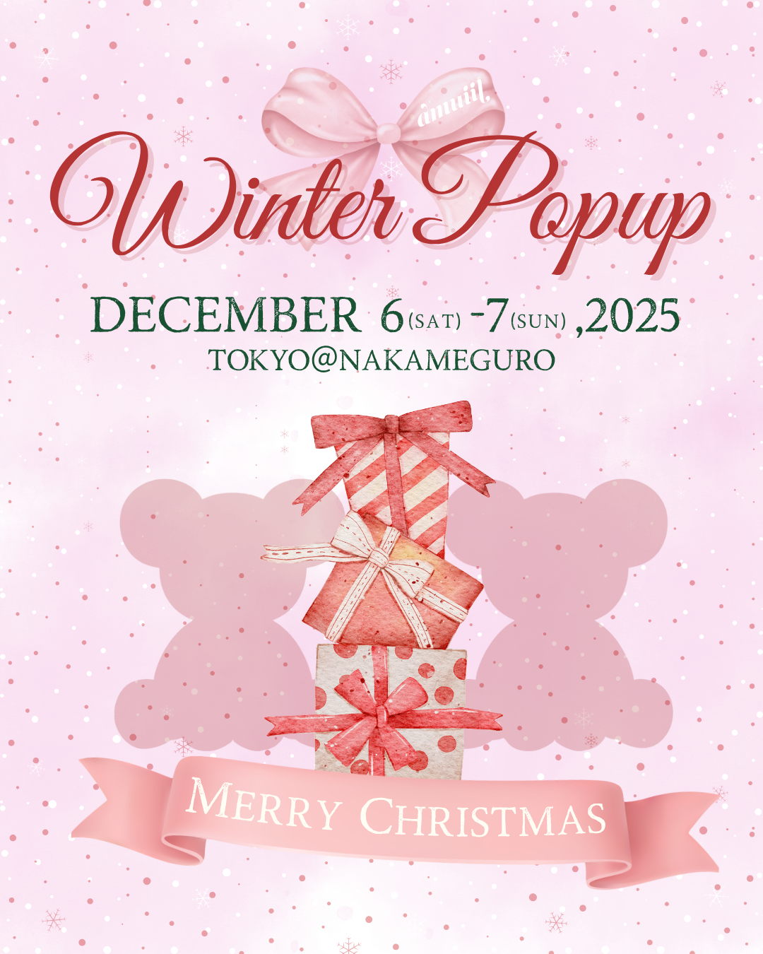 【来場チケット予約】2025 Winter POPUP 12/6 (sat) ※credit card , Apple Payのみ