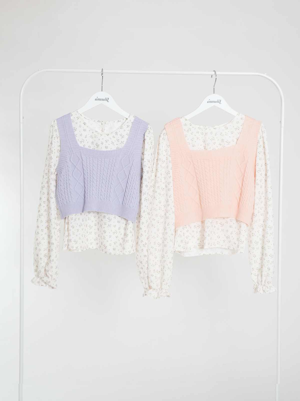 Floral Blouse & Cami Knit