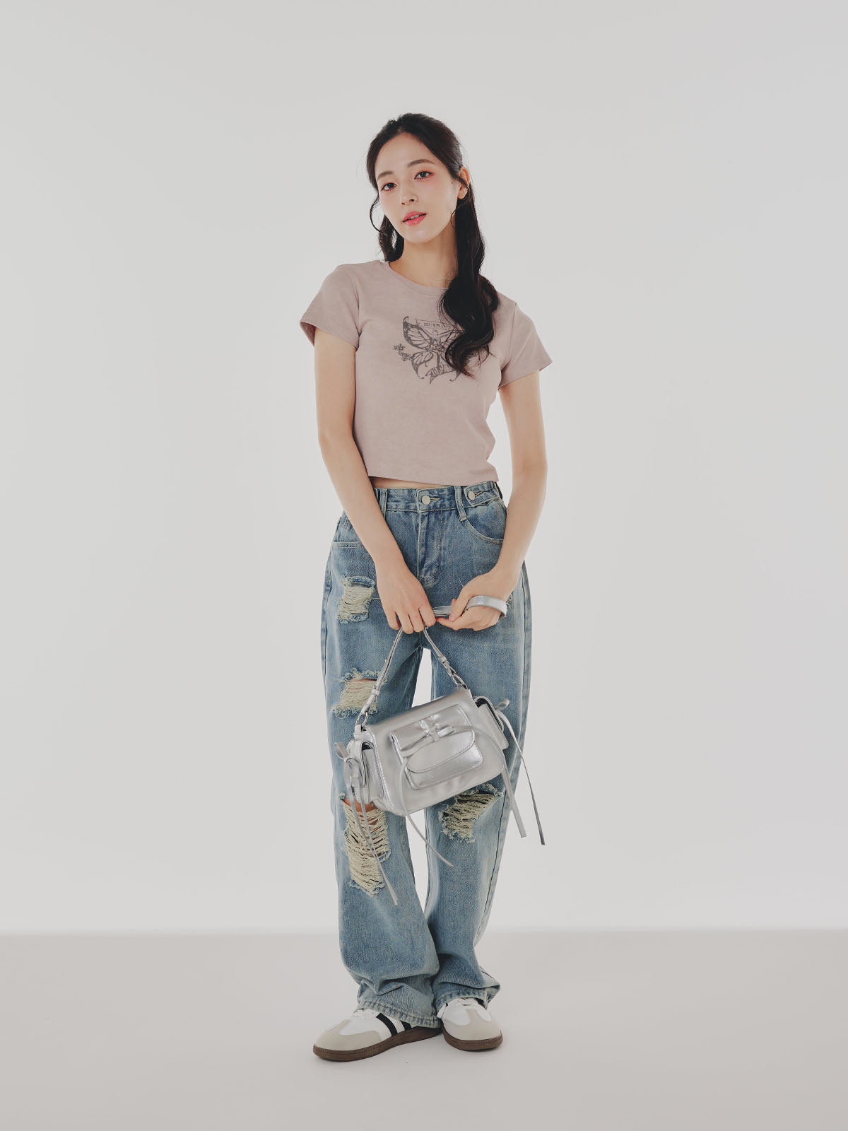 【新色追加】Vintage Like Butterfly T-shirt