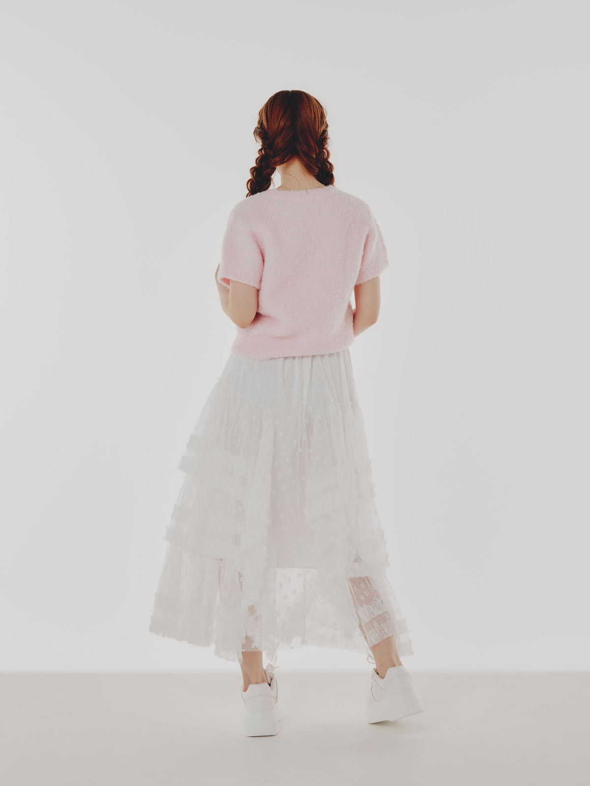 Lace Flare Long Skirt