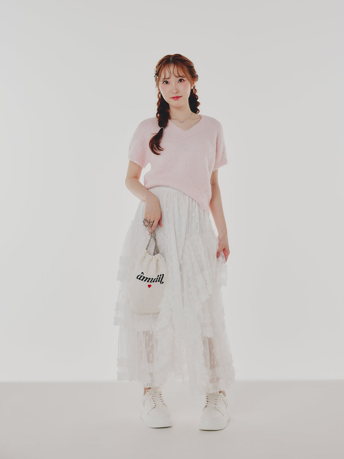 Lace Flare Long Skirt