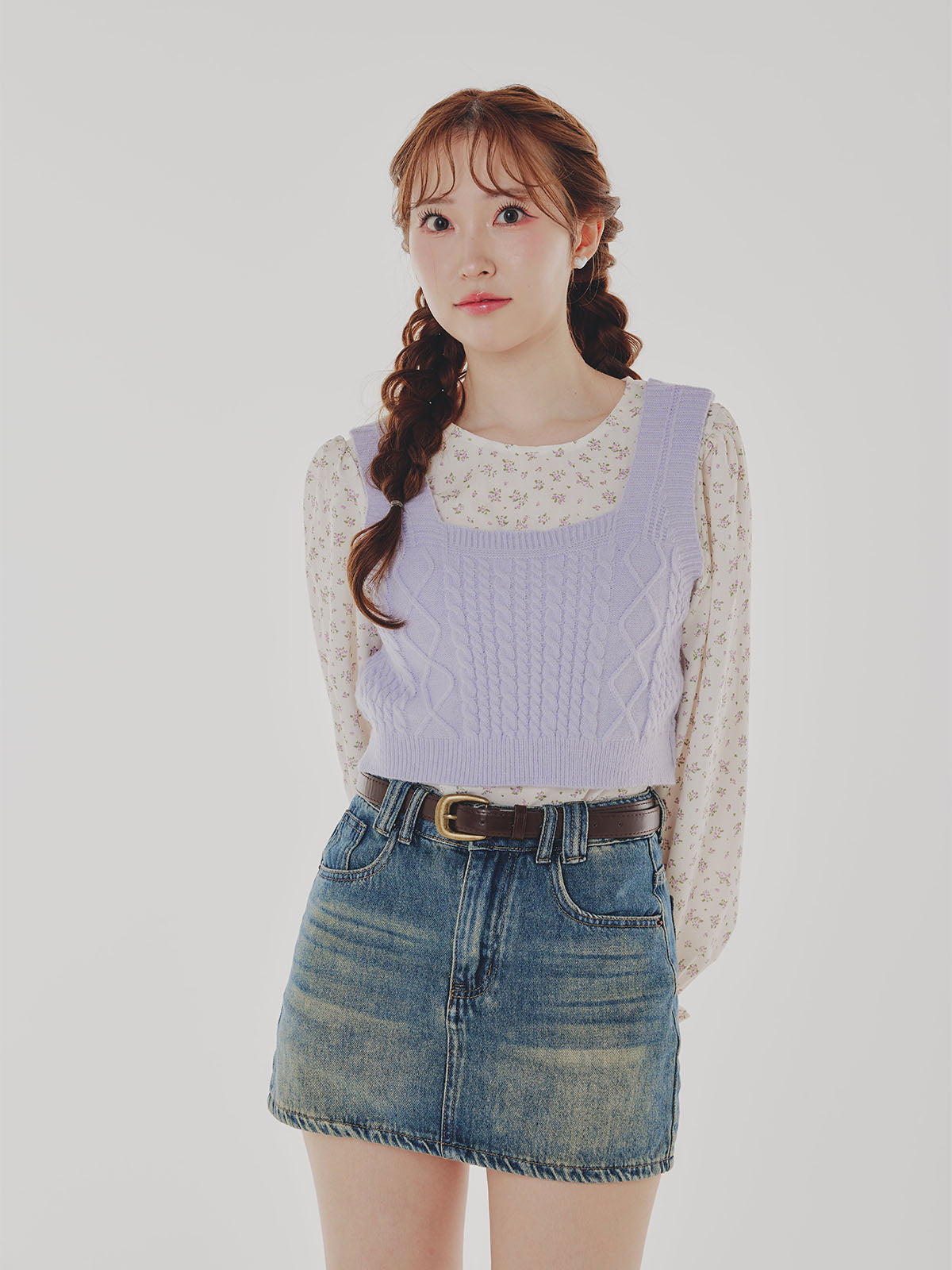 Floral Blouse & Cami Knit