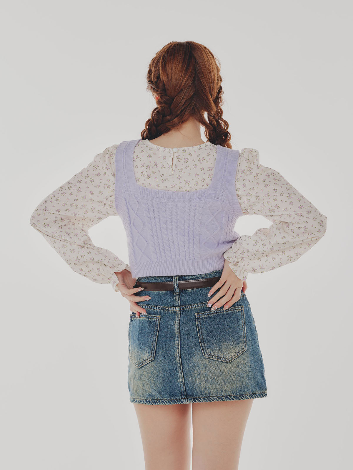 Floral Blouse & Cami Knit