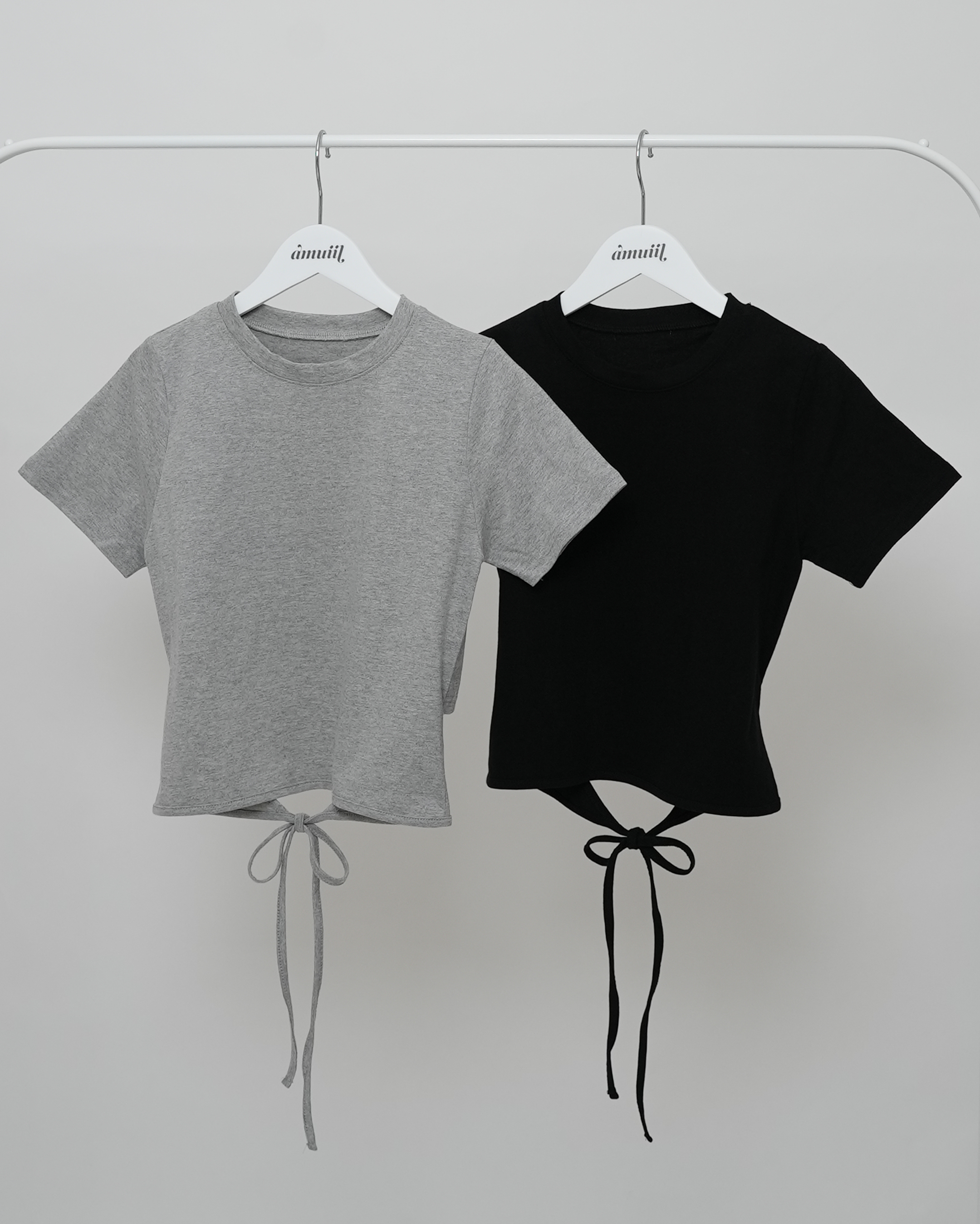 Ribbon Accent T-Shirt【即納】