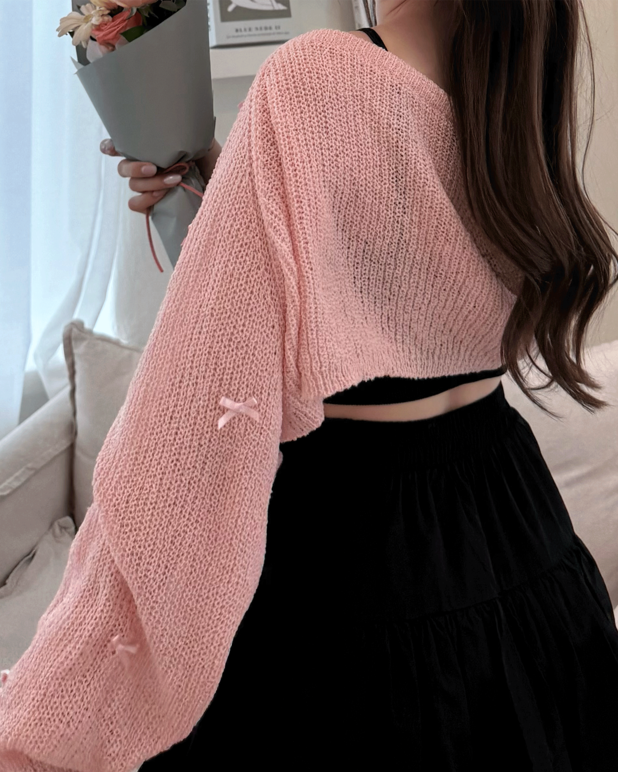 Ribbon Bolero Cardigan【即納】