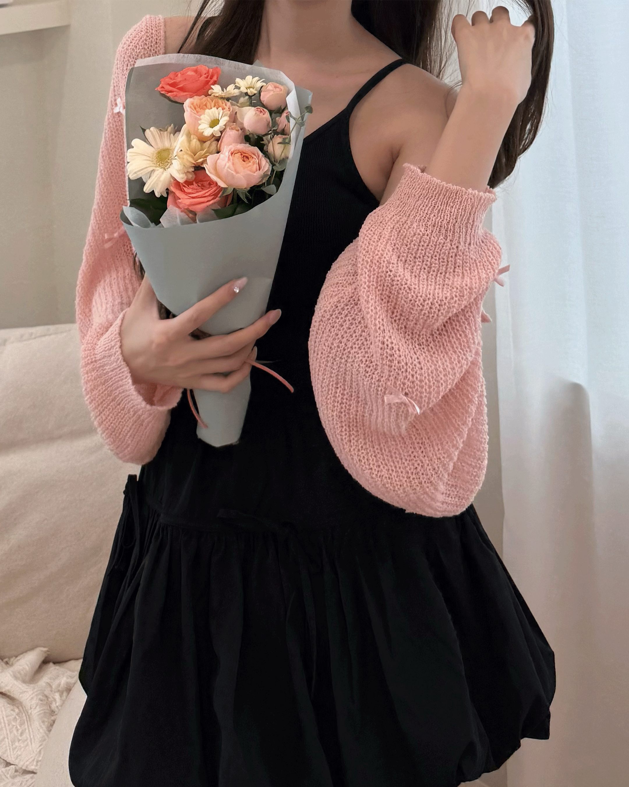 Ribbon Bolero Cardigan【即納】