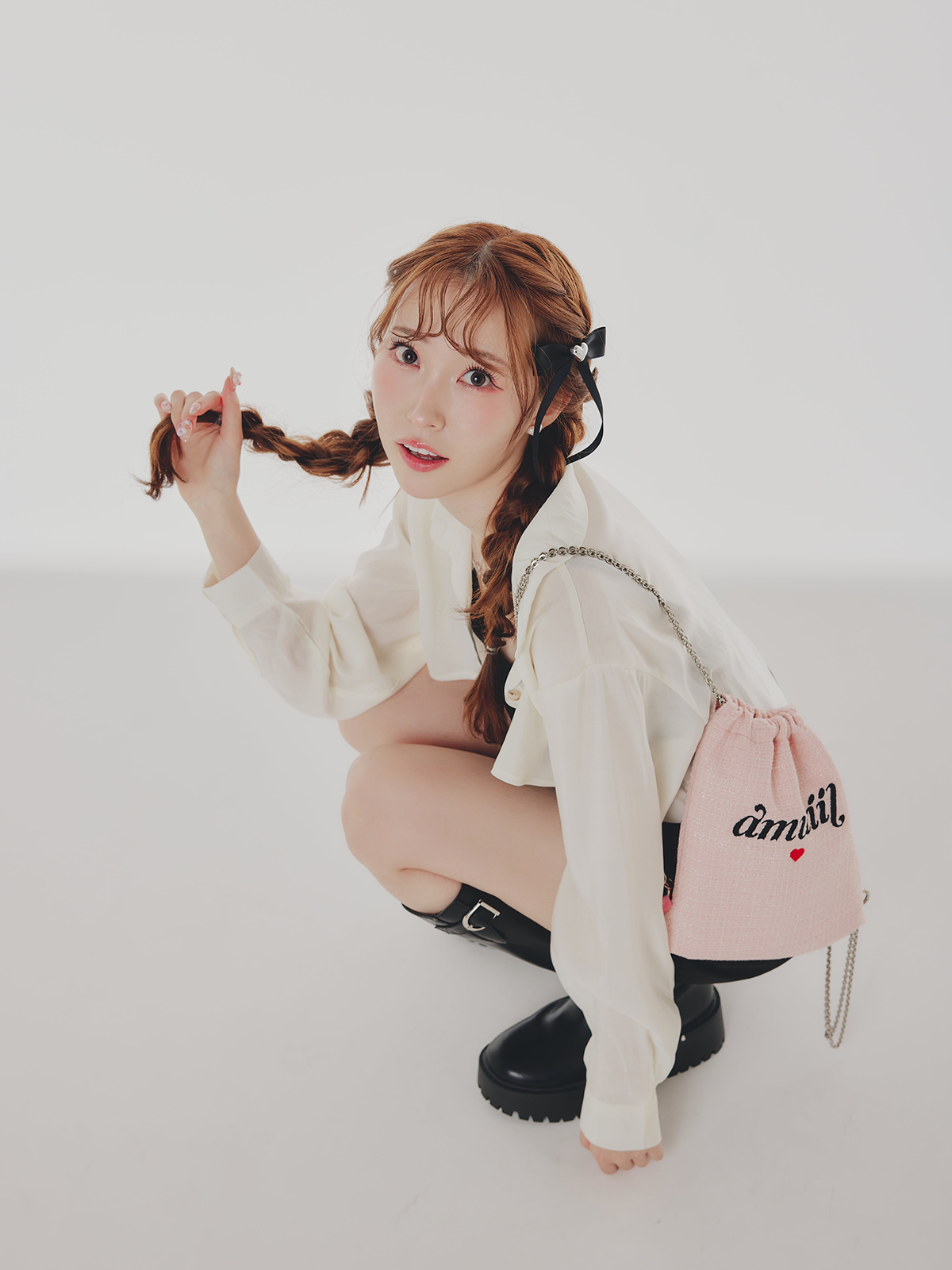 Logo Tweed Bag