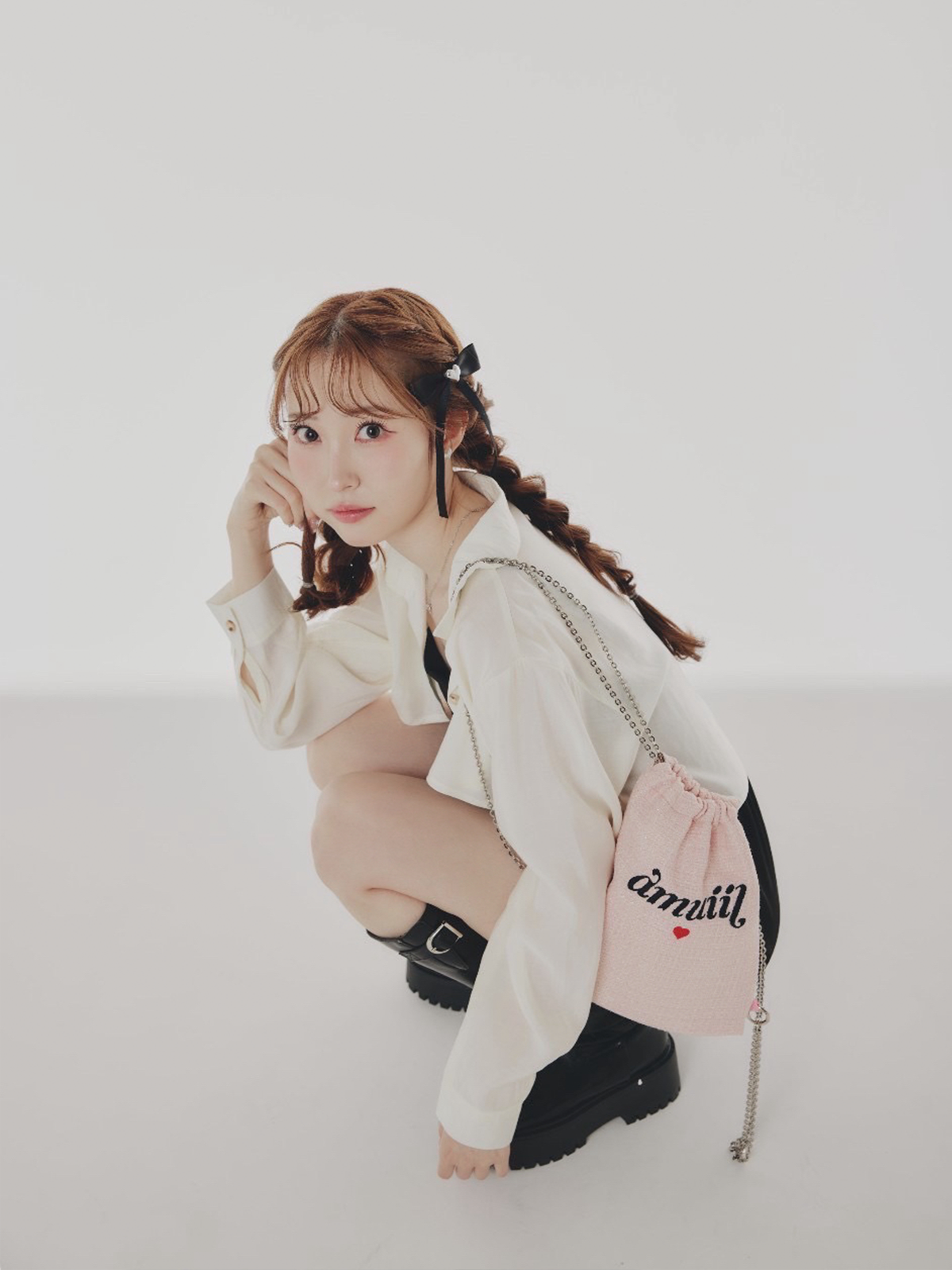 Logo Tweed Bag