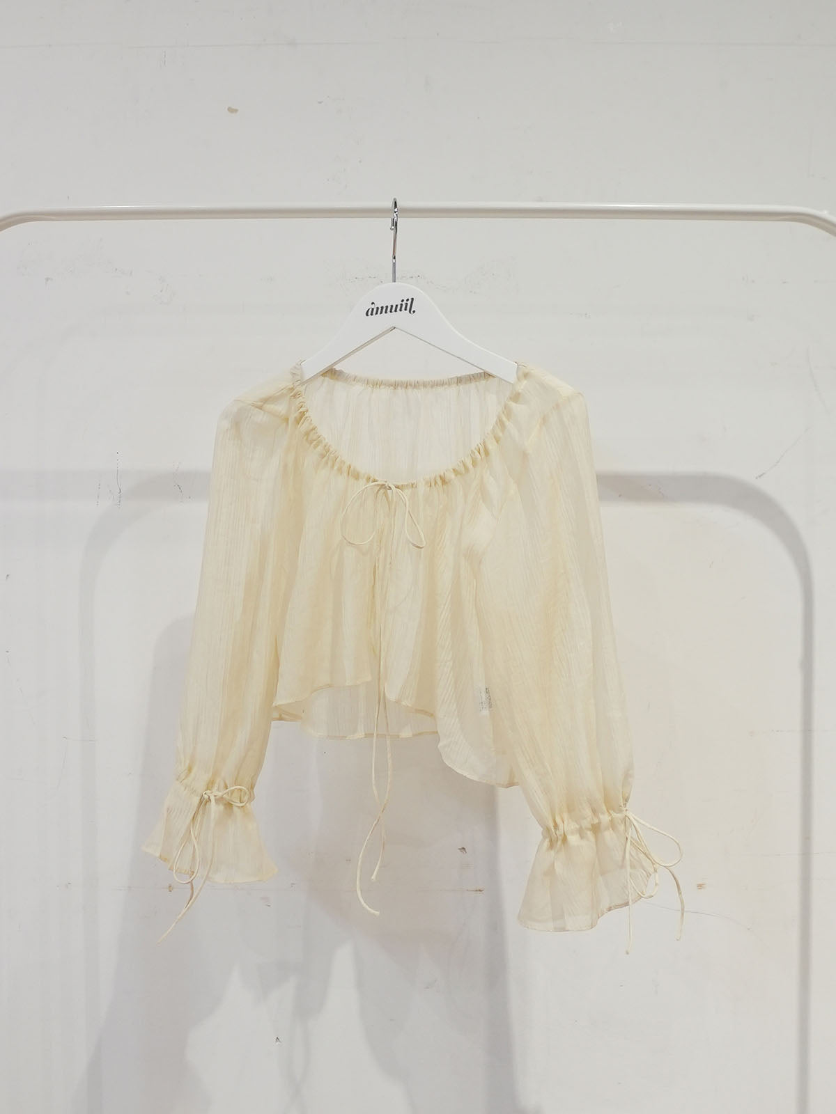 Sheer Shirring Bolero