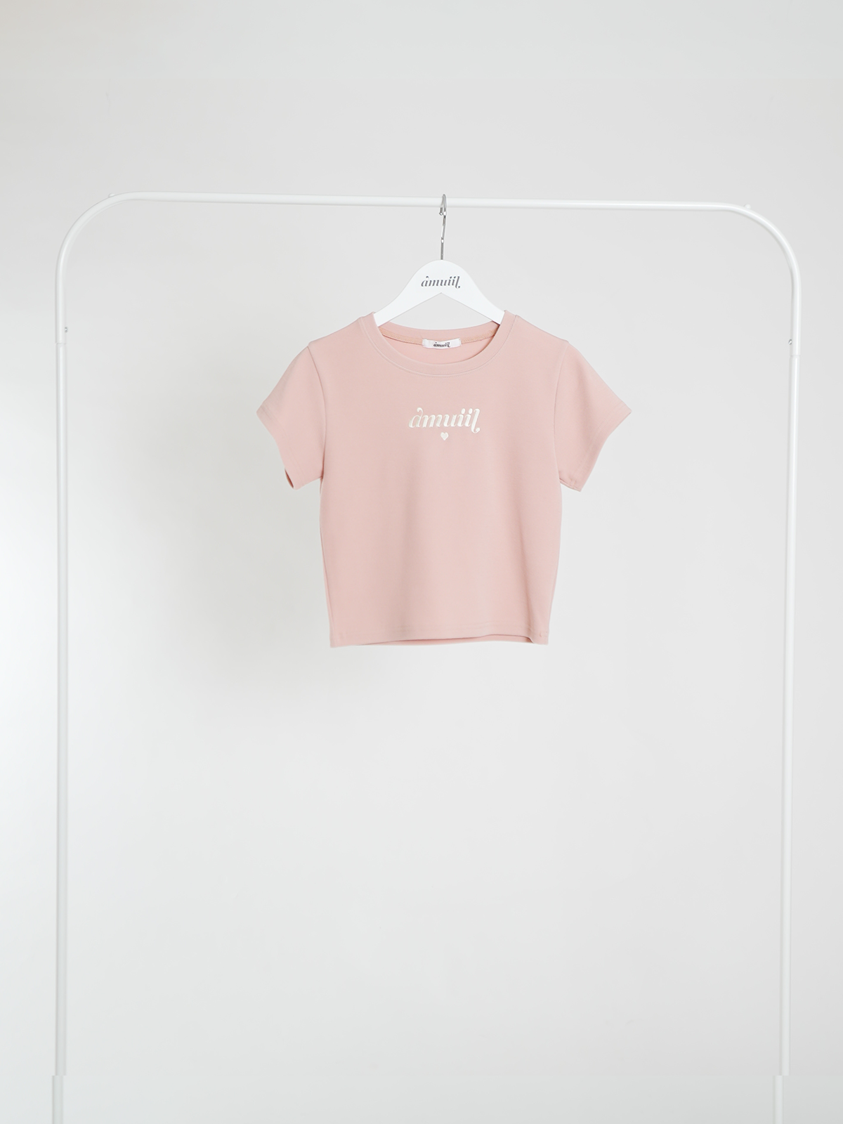 ☆送料・関税込☆AMI★LOGO CROPPED SHORT SLEEVE T SHIRT★ Custom Women's Cropped Tee Add Your Design Photo Logo Text