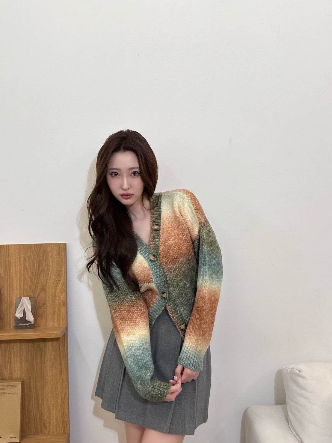 ニット/セーター MURRAL Gradation knit short cardigan MURRAL（ミューラル）の「Gradation knit short cardigan（ニット
