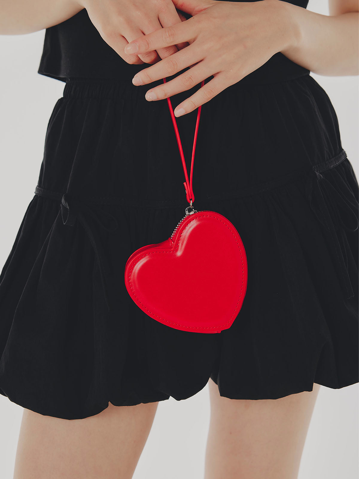 Mini  Heart Leather Pouch