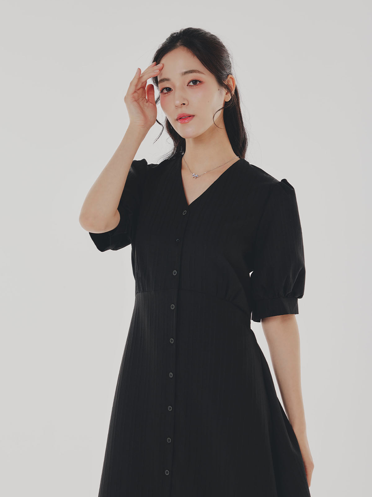 V neck Simple Dress