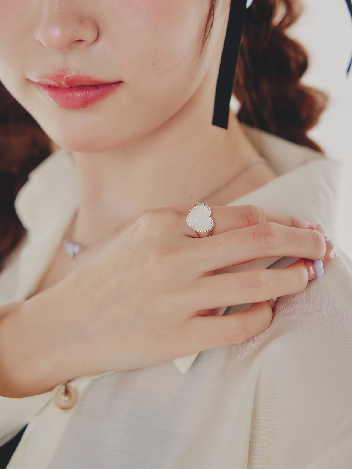 Silver Heart Ring