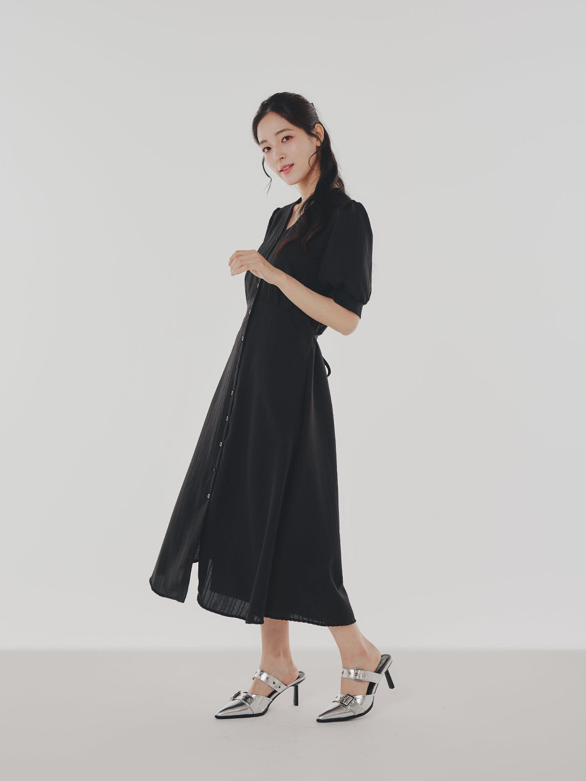 V neck Simple Dress