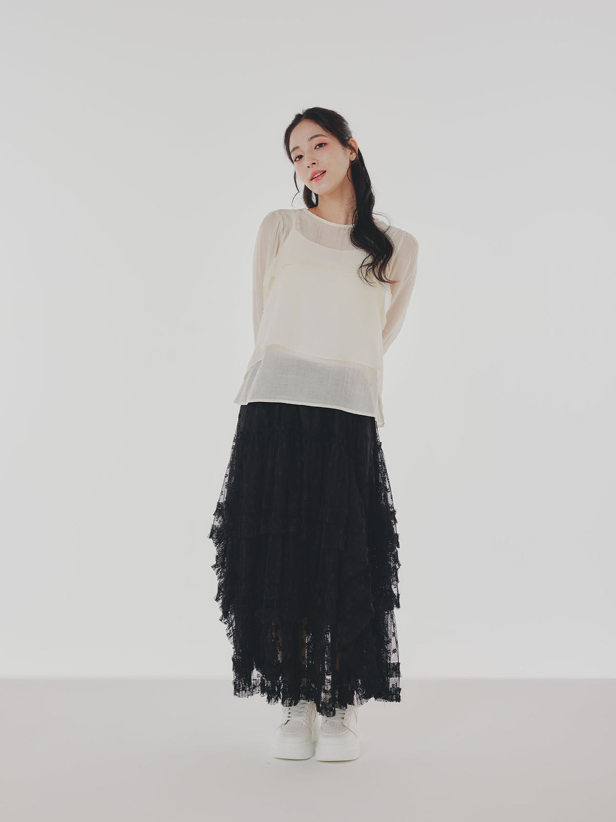 2-Way Chiffon Shirt