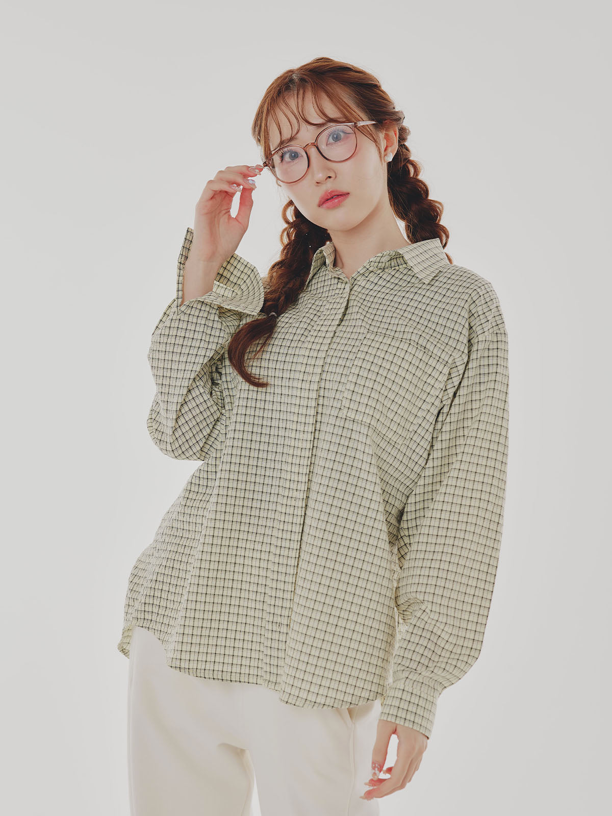 Over Check Shirt