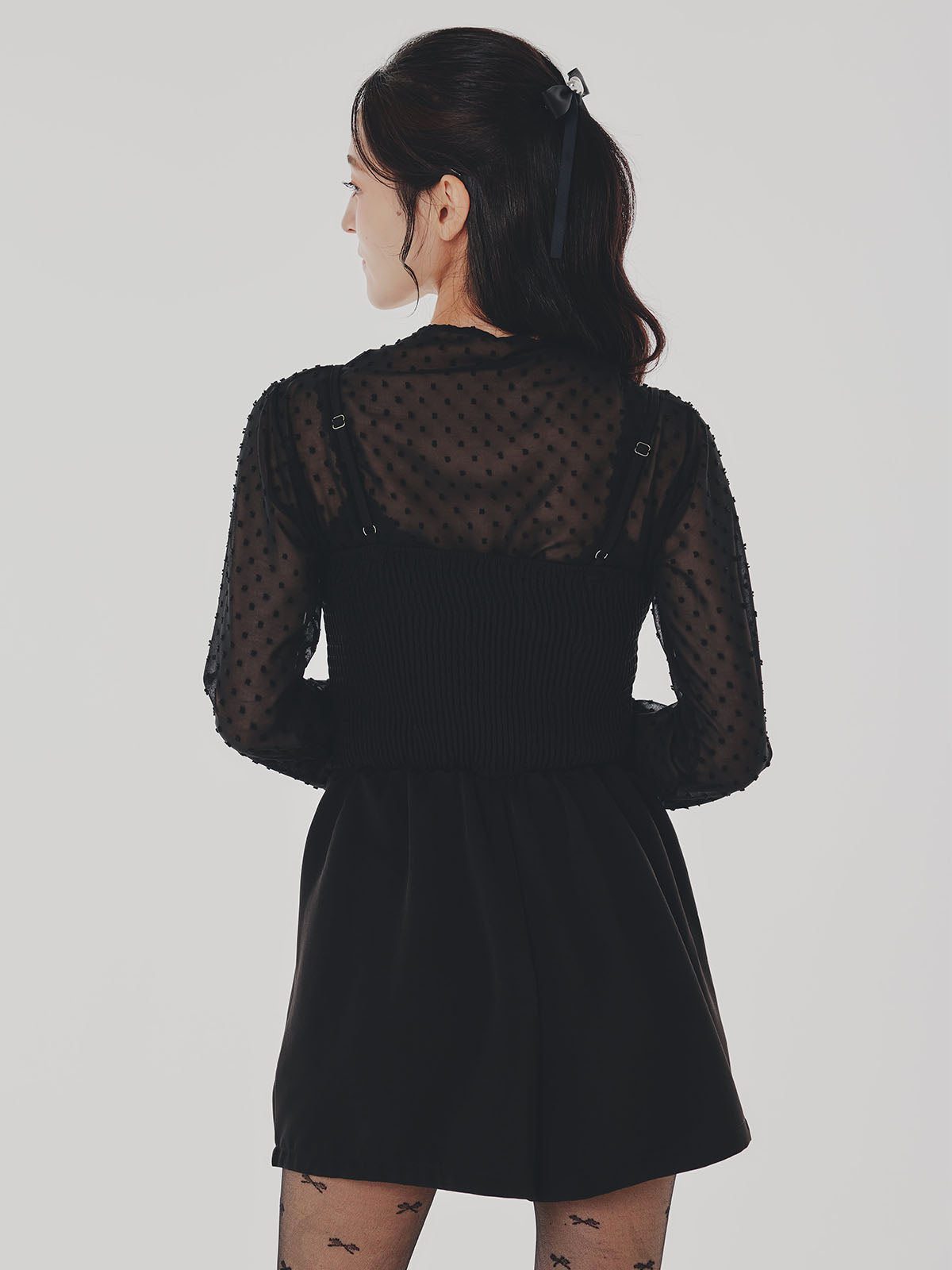 Sheer Cropped Blouss