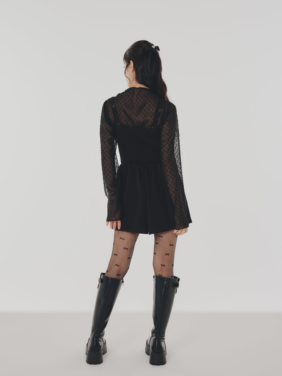 Sheer Cropped Blouss