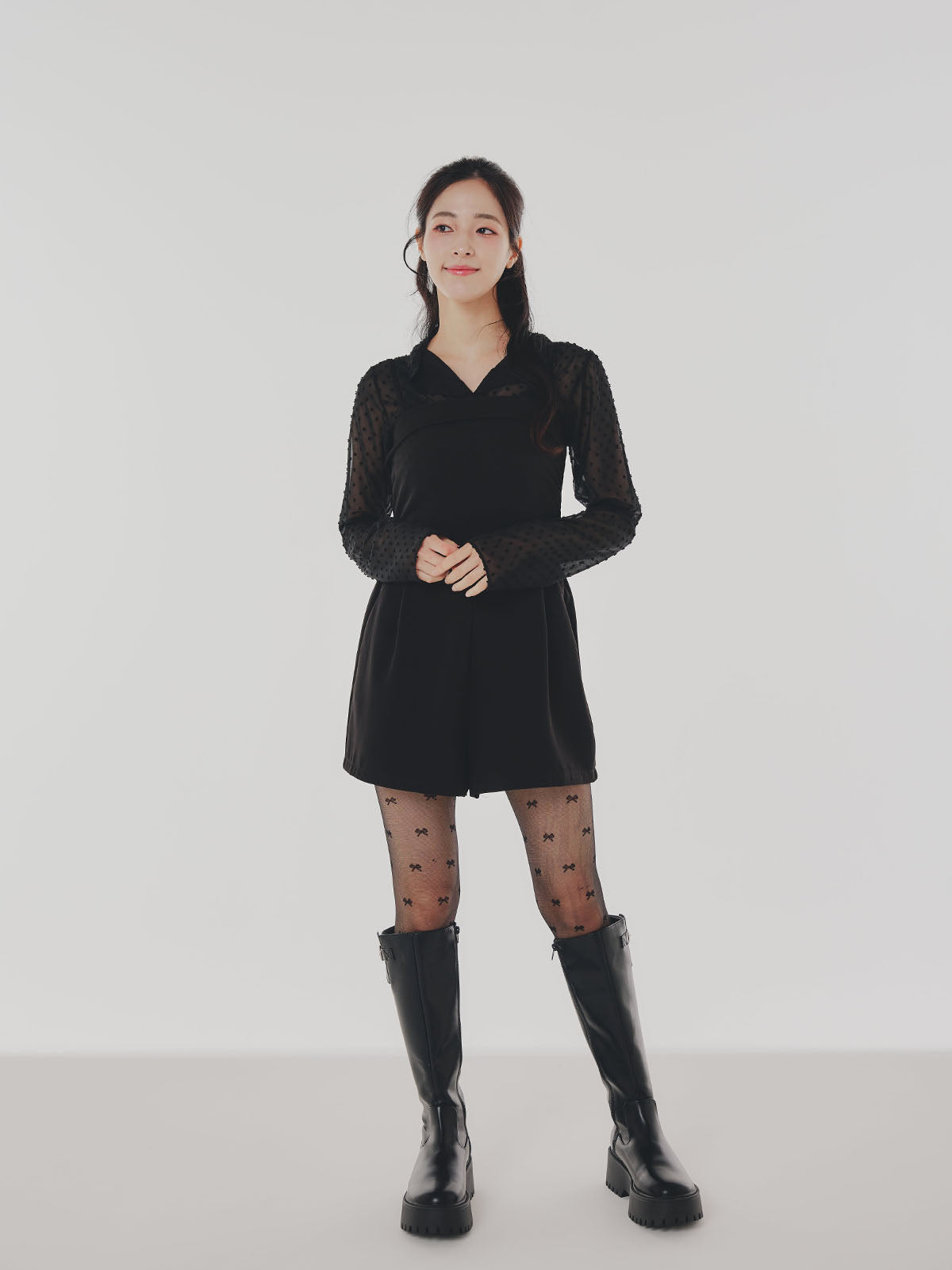 Sheer Cropped Blouss