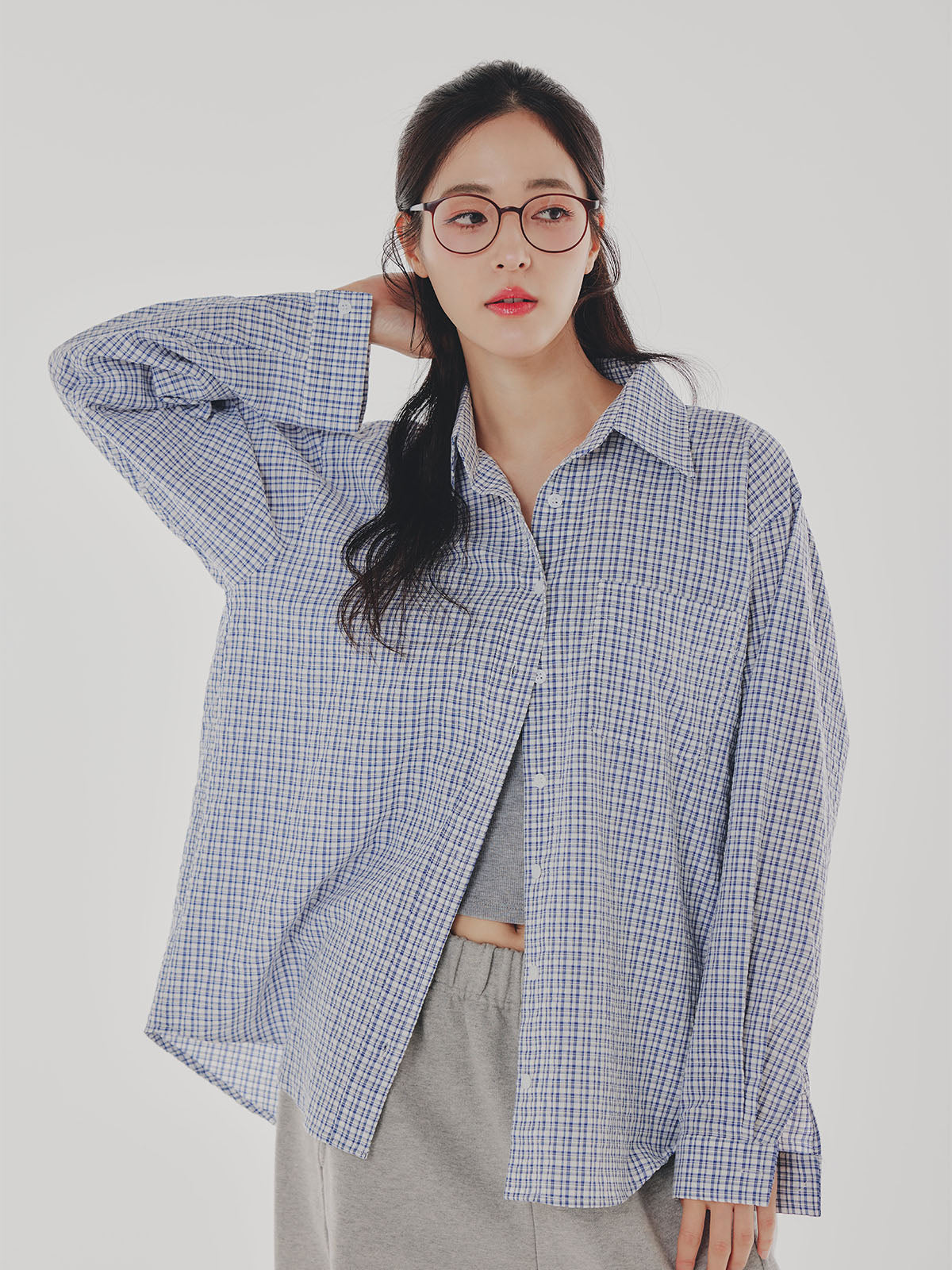 Over Check Shirt