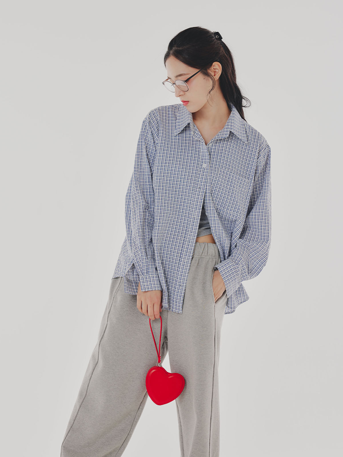 Over Check Shirt