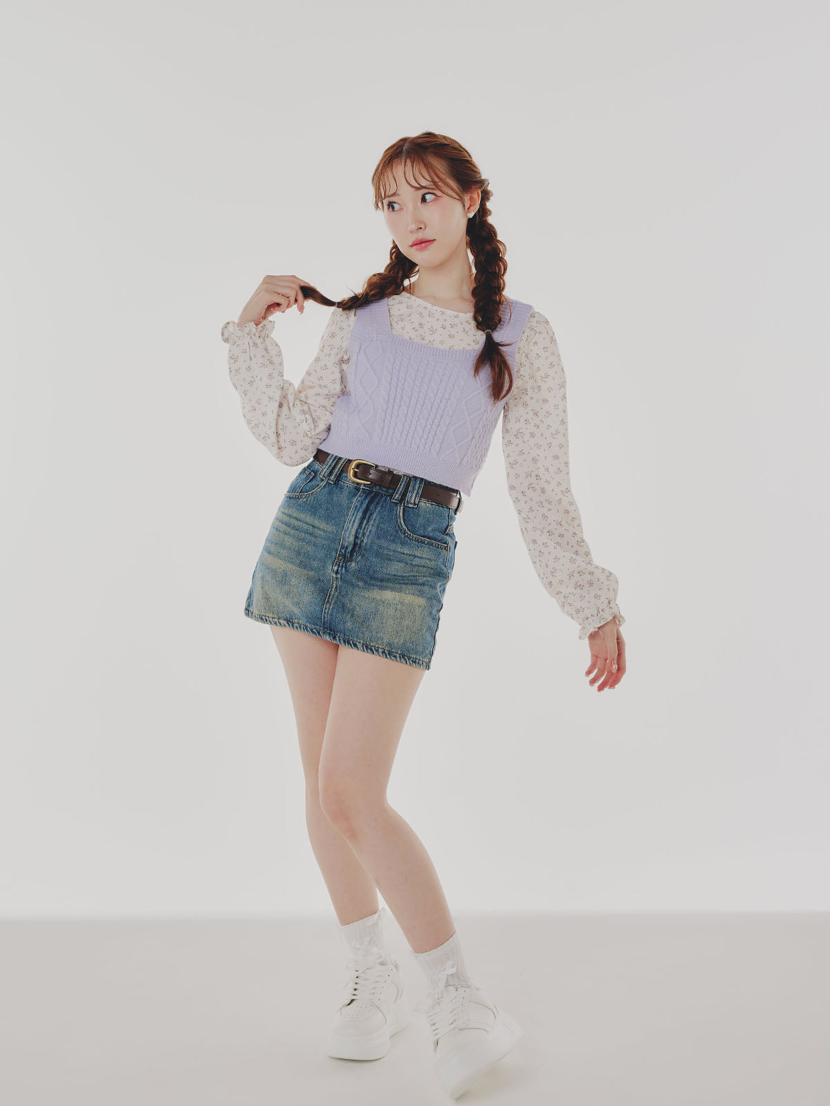 Denim Short Skirt