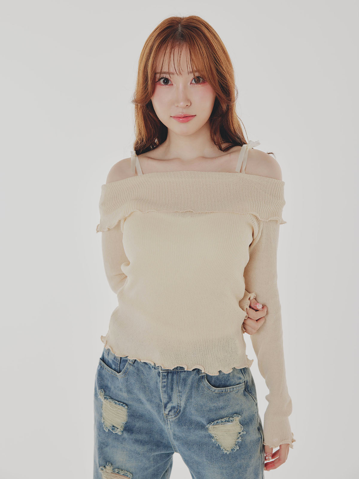 Shoulder Ribbon Tops
