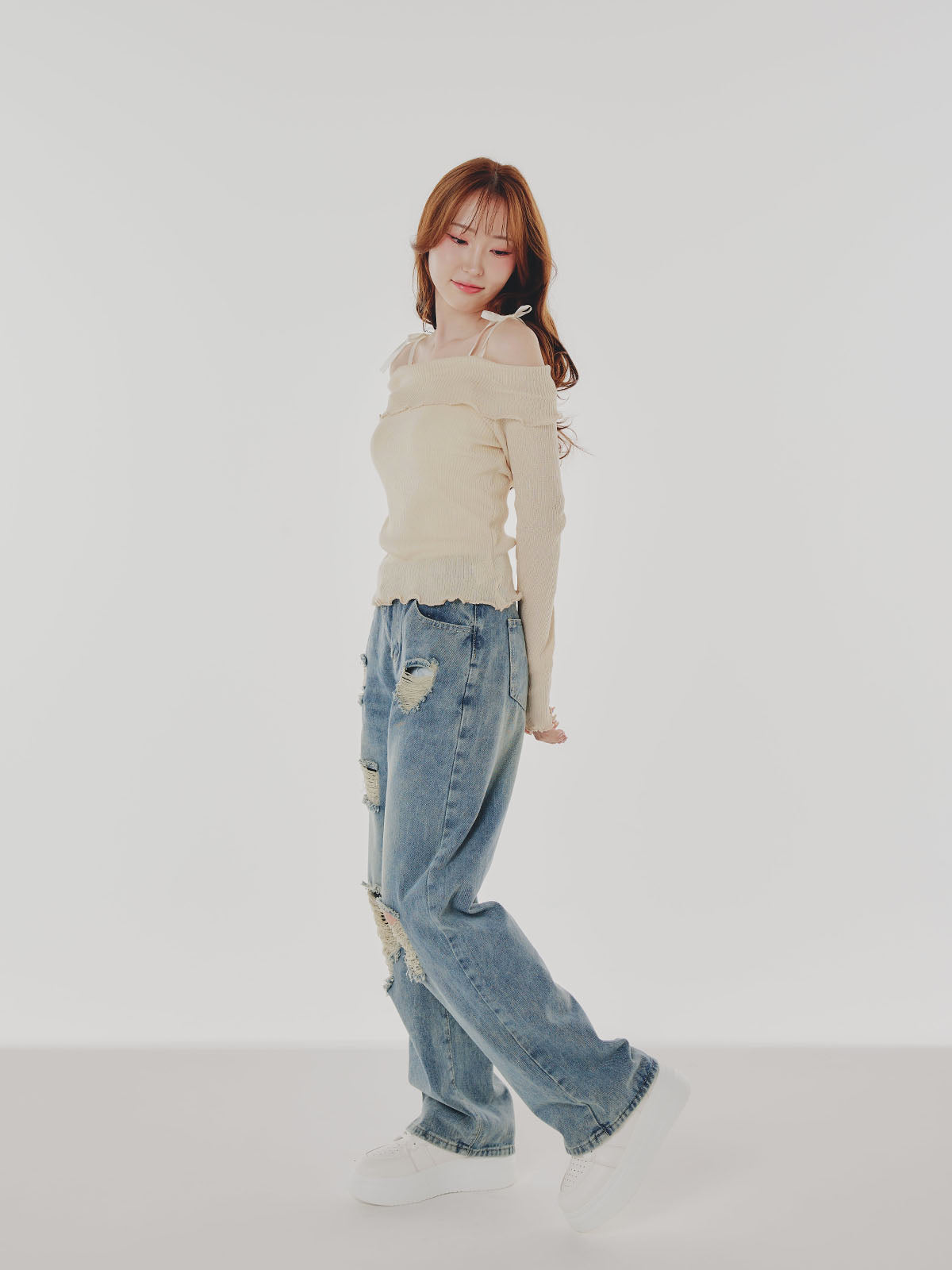 Shoulder Ribbon Tops