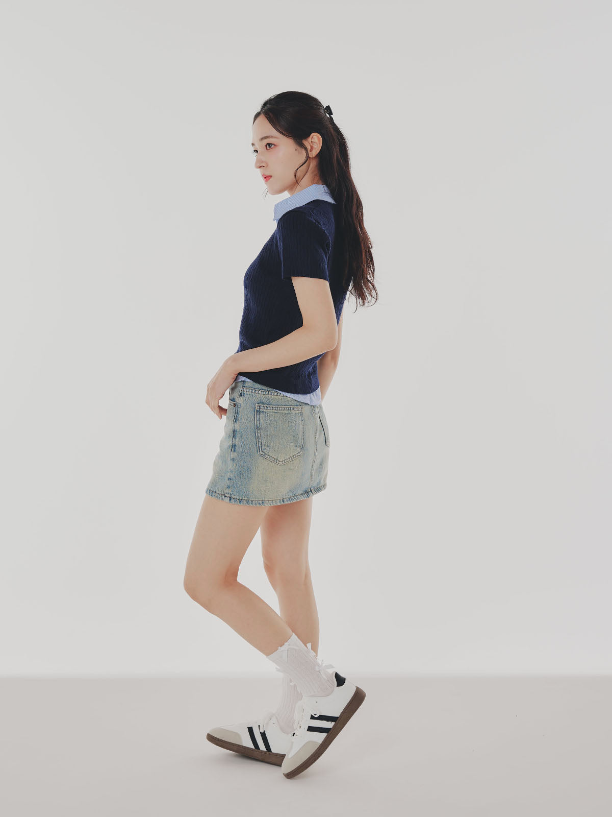 Denim Short Skirt