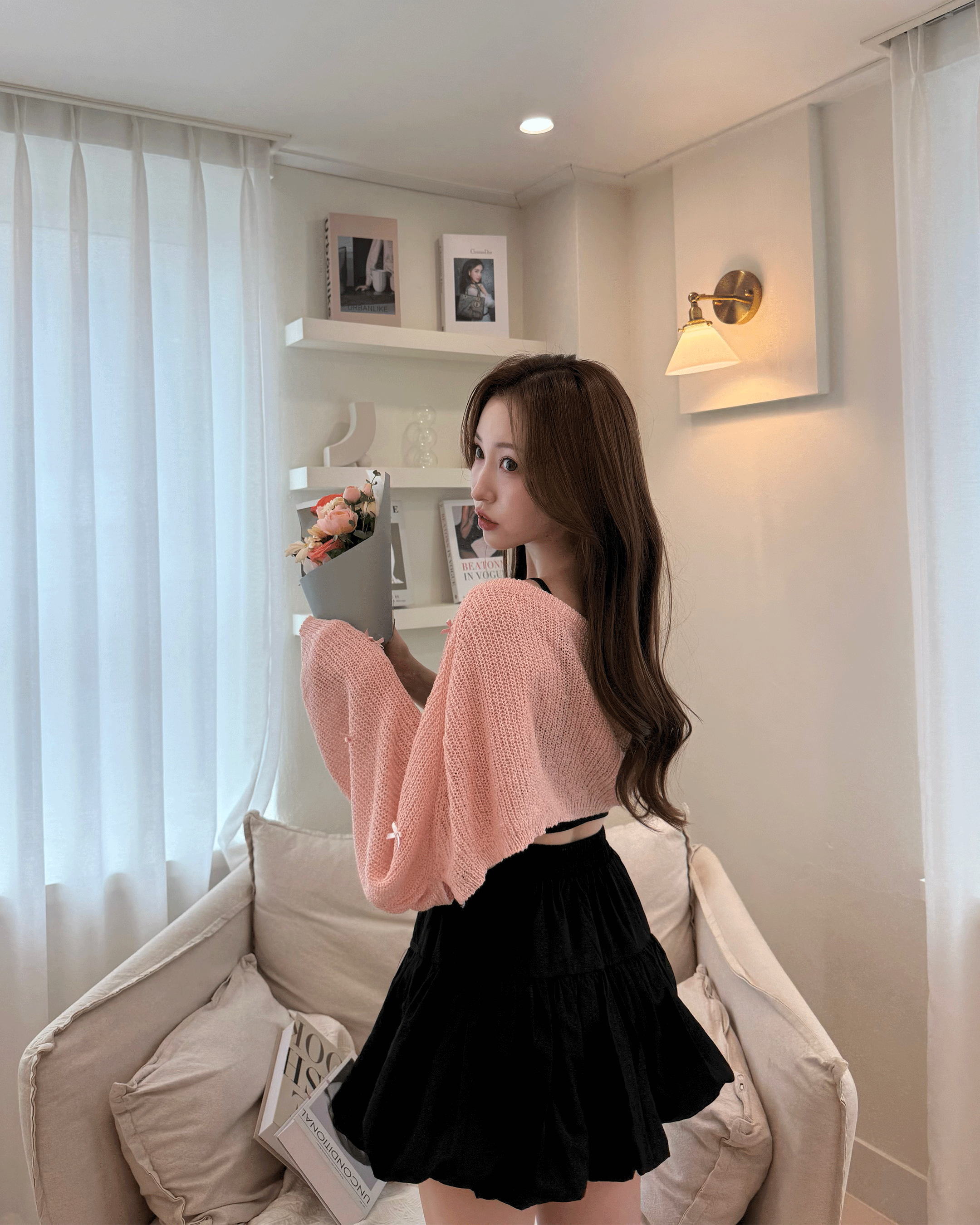 Ribbon Bolero Cardigan【即納】