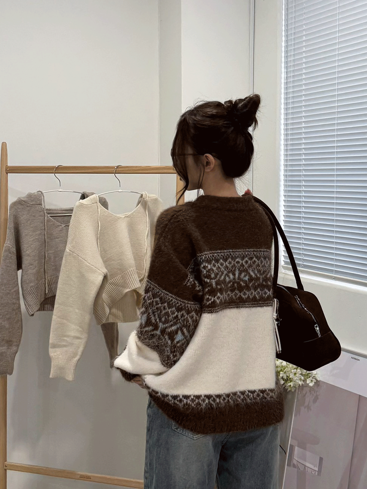 Snowflake Zip-Up Knit