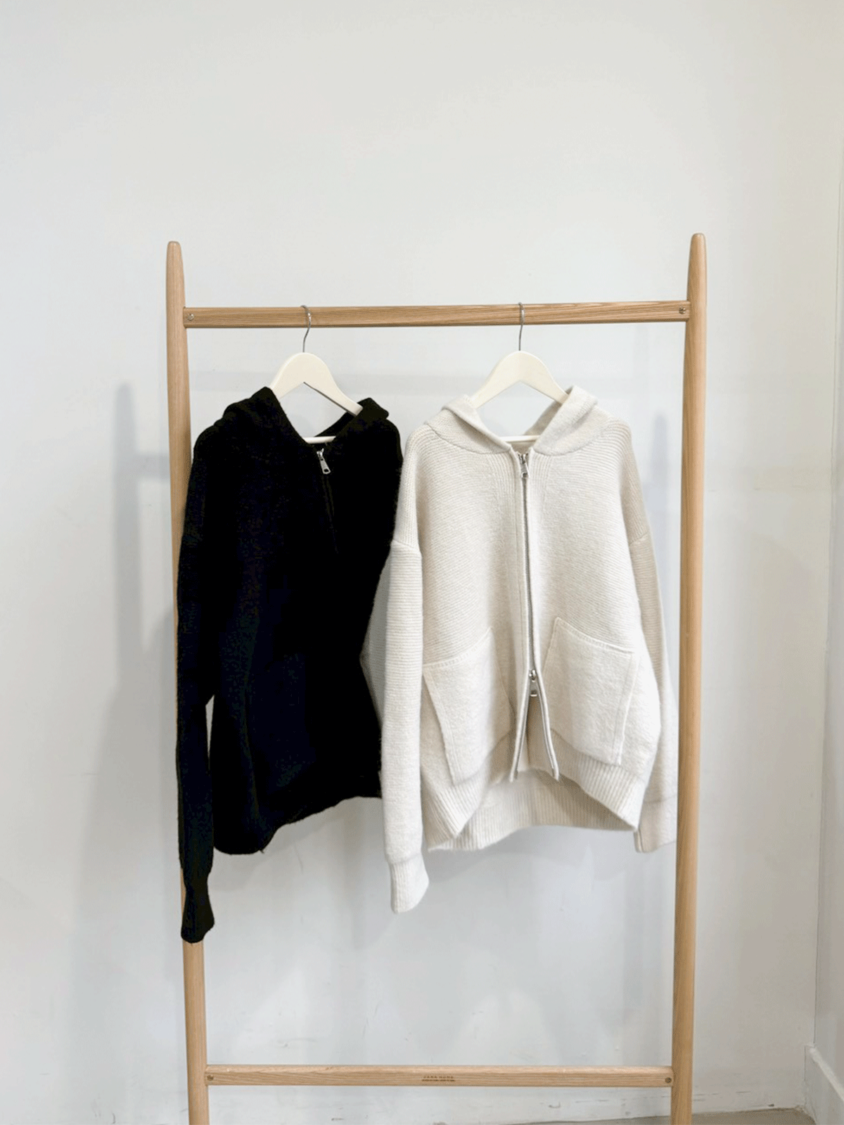 Hooded Zip-Up Knit